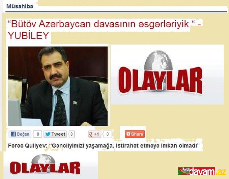 “Bütöv Azərbaycan davasının əsgərləriyik “ - YUBİLEY