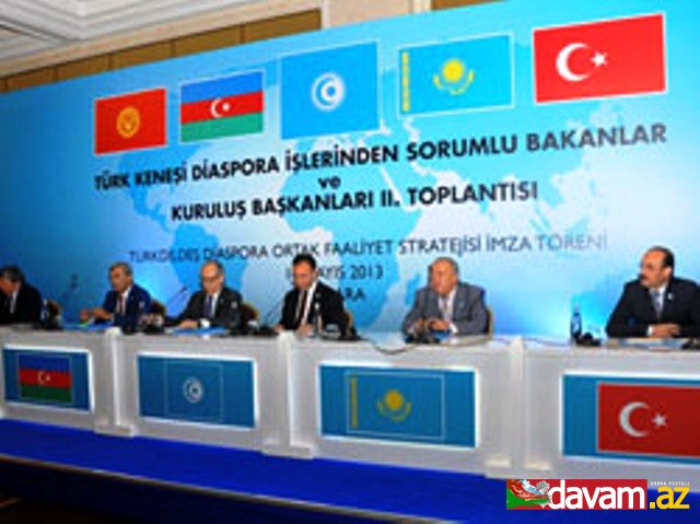 Türkdilli ölkələrin diaspor təşkilatları ortaq fəaliyyət strategiyası imzaladılar