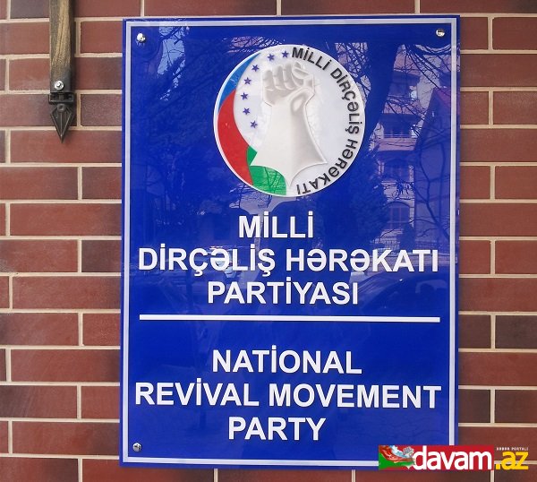 Milli Dirçəliş Hərəkatı Partiyasının MÜNASİBƏTİ
