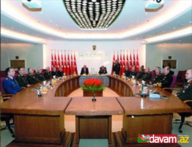 Türkiyə Ali Hərbi Şurasının toplantısı başlayıb