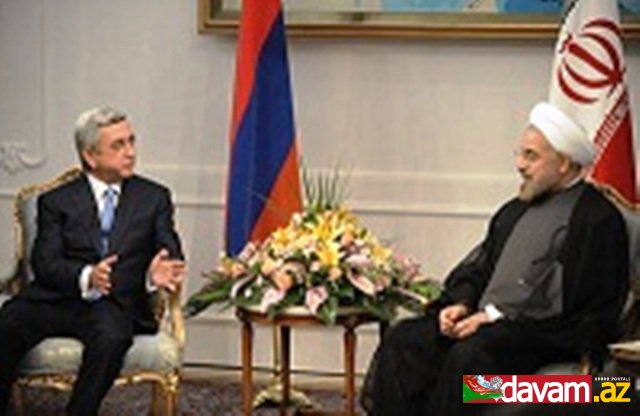 İranın yeni seçilmiş prezidenti Həsən Ruhani Ermənistan prezidenti ilə görüşüb