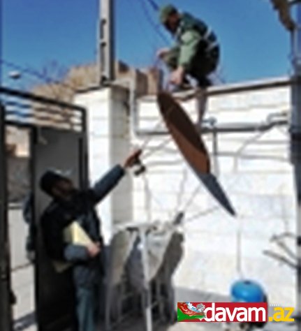 İran polisi peyk antenalarını yığmağa davam edir