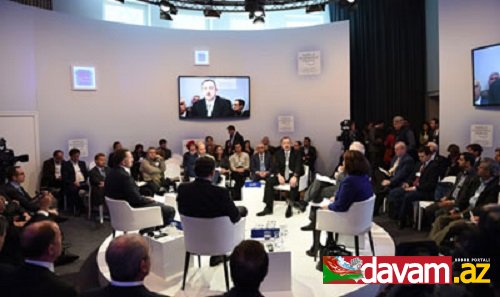 Prezident İlham Əliyev Davos İqtisadi Forumu çərçivəsində keçirilən “Regionların transformasiyası: Avrasiya” mövzusunda sessiyada iştirak edib.