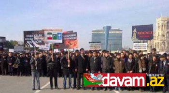 Bakıda Xocalı soyqırımının 20-ci ildönümü ilə bağlı xalq yürüşü olub (FOTO)