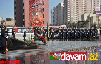 Bakıda Xocalı soyqırımının 20-ci ildönümü ilə bağlı xalq yürüşü olub (FOTO)