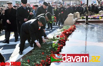 Bakıda Xocalı soyqırımının 20-ci ildönümü ilə bağlı xalq yürüşü olub (FOTO)