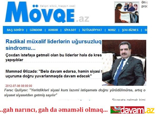 Radikal müxalif liderlərin uğursuzluq sindromu...Millət Vəkili Fərəc Quliyevin münasibəti.