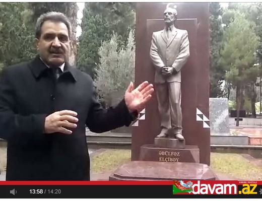 Fərəc Quliyevin S.C.Pişəvərinin və Ə.Elçibəyin məzarları üstündəki çıxışları (Video)