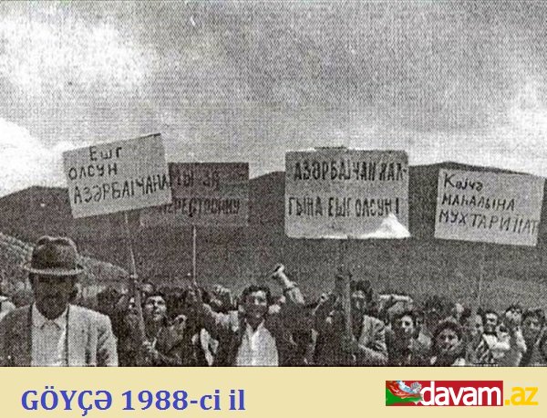 Göyçə mahalına muxtariyyat / mitinq-1988