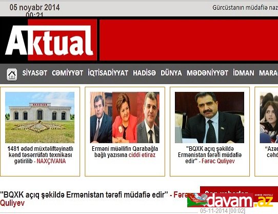 Fərəc Quliyev: - BQXK açıq şəkildə Ermənistan tərəfi müdafiə edir