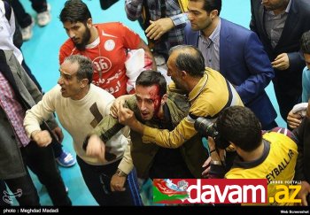 Tehran polisinin Urmiyalı voleybol tərəfdarlarını döyməsinə kəskin reaksiyalar verilir (foto)