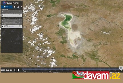 NASA-nın son peyk Görüntüsü – Urmu gölündən