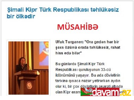 Şimali Kipr Türk Respublikası təhlükəsiz bir ölkədir