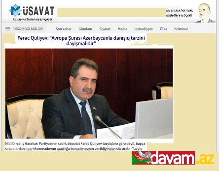 AŞ Azərbaycana xəbərdarlıq yolladı - İlqar Məmmədov üçün son bir ay...
