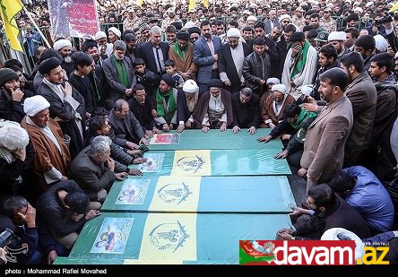 “Sepah”ın Suriyada öldürülmüş daha 6 döyüşçüsünün cənazəsi İrana gətirilib