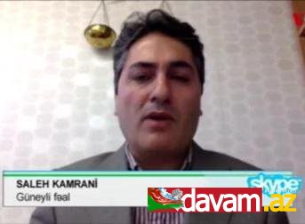 Saleh Kamrani: İranda hər an daha güclü etirazlar qalxa bilər