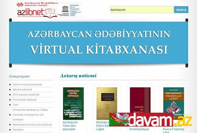 “Azərbaycan ədəbiyyatının virtual kitabxanası”na oxucuların marağı artır