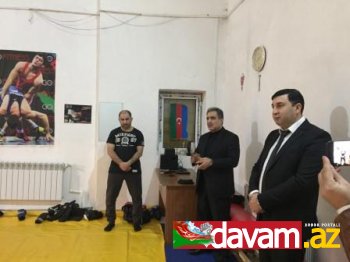 Fərəc Quliyev Qaraçuxurda idmançılarla görüşdü (foto)