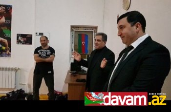 Fərəc Quliyev Qaraçuxurda idmançılarla görüşdü (foto)