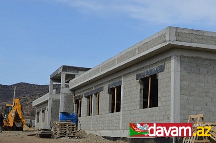 Bolnisinin Sarallar kəndində yeni məktəb binası inşa olunur