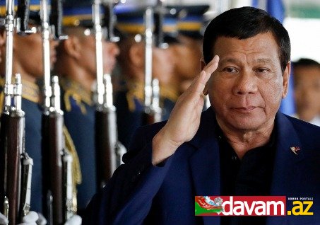 Duterte karantin rejimi zamanı qanunu pozanlara atəş açmağı əmr edib