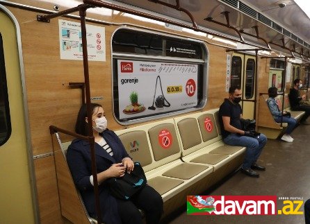 Bakı metrosunda karantin qaydalarına ciddi əməl olunur