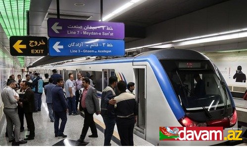 Tehran metrosunda intiharların qarşısını almaq üçün şüşə sədd çəkiləcək