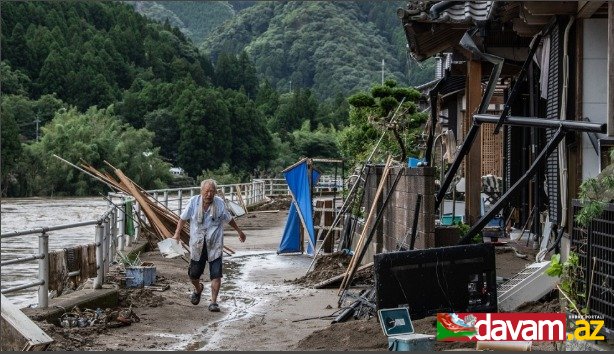 Yaponiyanın cənub-qərbində güclü yağışlardan sonra bərpa işlərinə başlanılıb