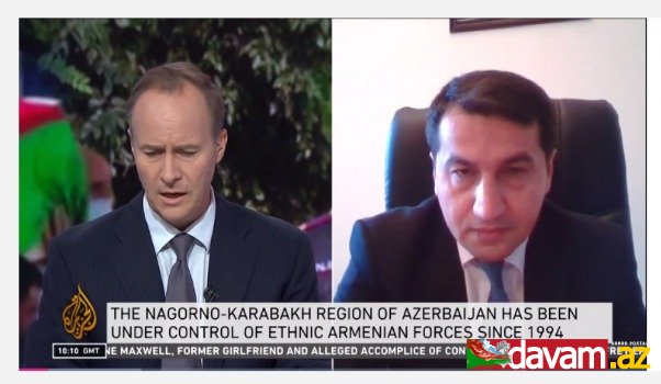 Prezidentin köməkçisi Hikmət Hacıyev televiziya debatında Ermənistanın xarici işlər nazirinin yalanlarını ifşa edib