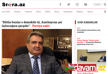 “Bütün bunlar o deməkdir ki, Azərbaycan şər üçbucağına qarşıdır” - Partiya sədri